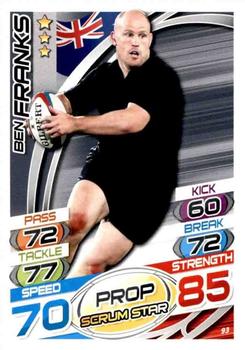 2015 Topps Rugby Attax #93 Ben Franks Front